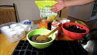 Starting Vegetable Seeds Indoors: Starting Trays & Mix, Fertilizer & Thumb Packing  - KIS Series (2)