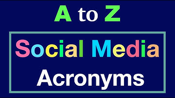Social Media Acronyms & Abbreviations With Their Meaning- Internet Chat Slang - Social Media Texting