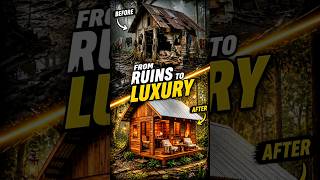 FROM BROKEN SHACK TO LUXURY CABIN 🤯🔥 | UNBELIEVABLE TRANSFORMATION               #shorts #home