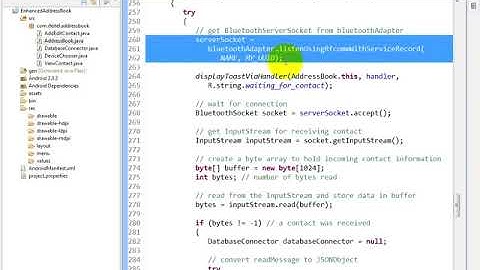lesson17 10 AddressBook java  Method listenForContact and neste