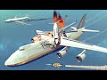 Airplane Crashes & Shootdowns #38 Feat. Antonov An-124 vs Mitsubishi SpaceJet | Besiege