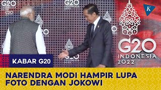 Detik-Detik Narendra Modi Hampir Melewatkan Sesi Foto Dengan Jokowi
