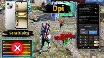 Tecno Spark 40C Free Fire Sensitivity Settings 