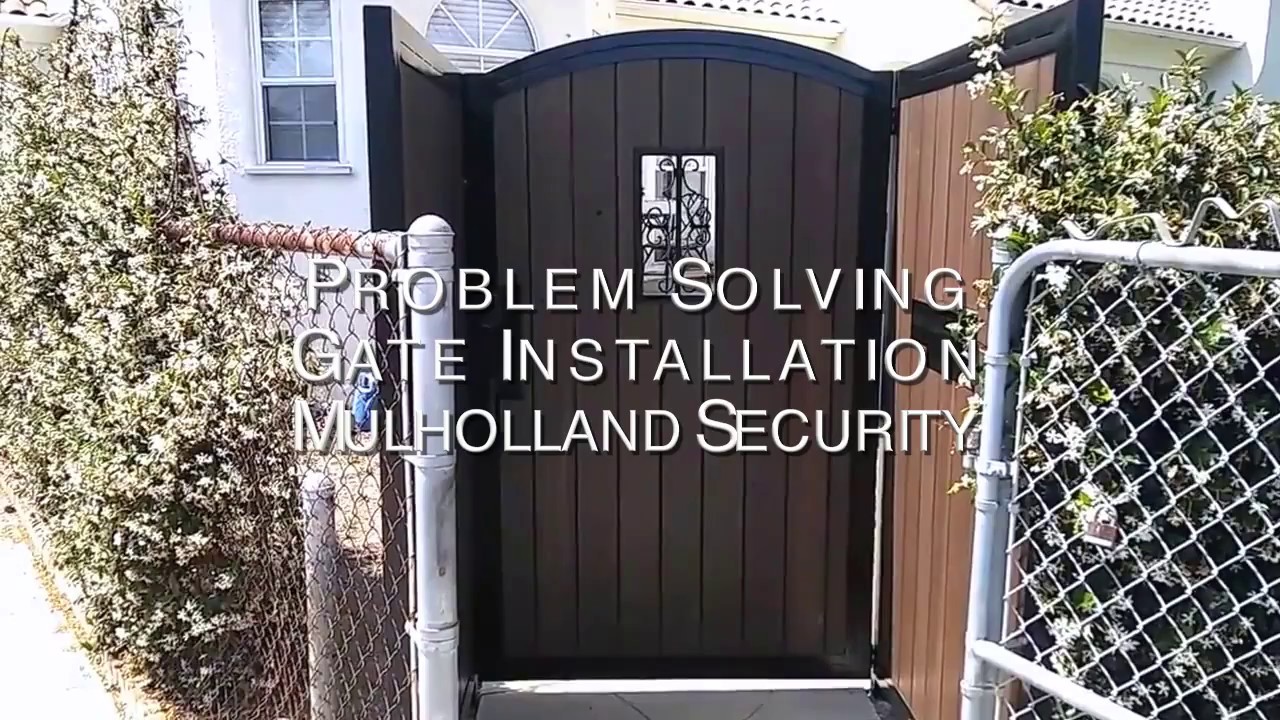 Culver City Gate Install Mulholland Security Los Angeles 1.800.562
