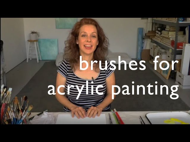 Paint Brushes for Acrylics - What Beginners NEED to Know about Paintbrushes  