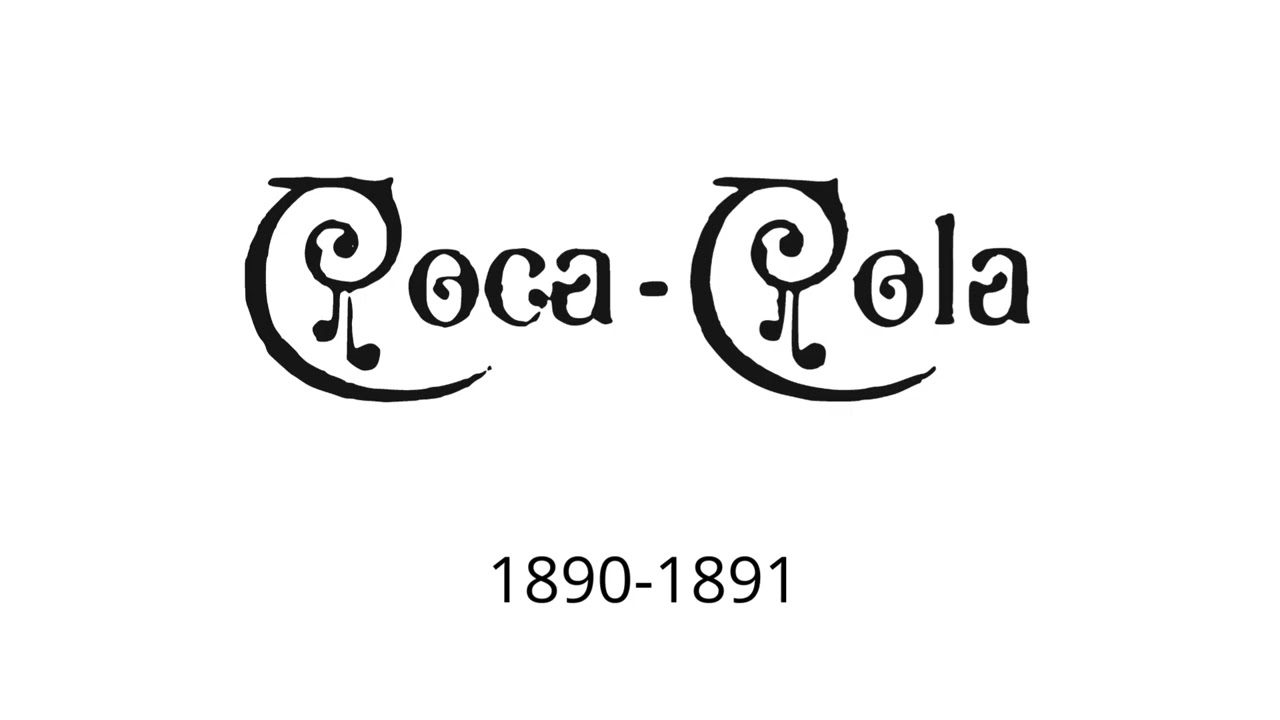 Historia De Logos De Coca-Cola (Nivel Mundial) 1886-2025 Con Canva