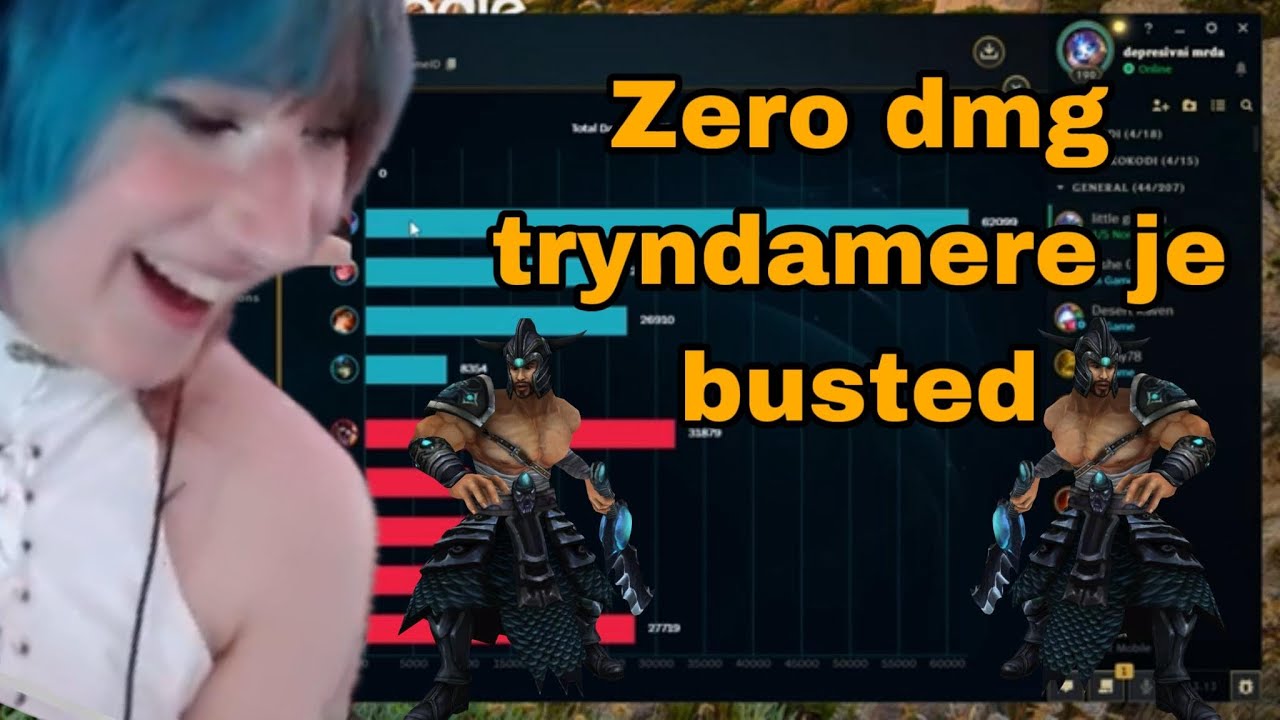 0 DMG TRYNDAMERE XD **Neskutečný e-girl gameplay**