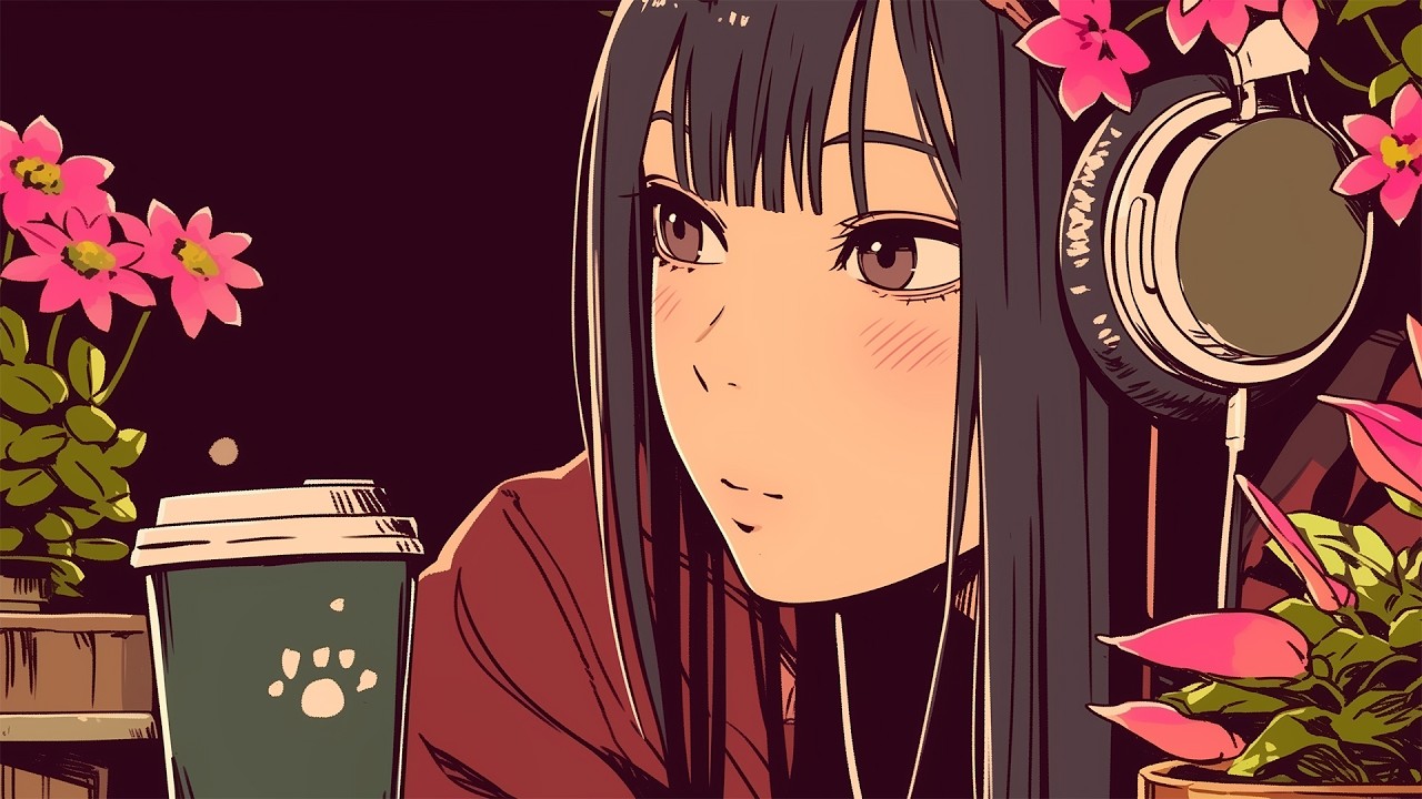 flowers coffee & headphones 🌸 3 hour lofi mix to study / work / relax ☕