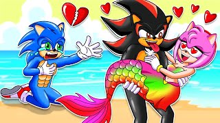 Amy Mermaid's Love Story | Sonic Mermaid Will Protect Amy Mermaid | Sonic the Hedgehog 2 Animation