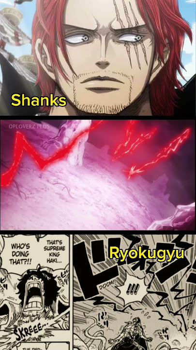Too Strong!! Haoshoku Haki Shanks VS Admiral Ryokugyu #onepiece #epicmoments #shorts #onepiececlip