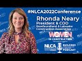 Rhonda neary  president  coo nlca  nlca2022conference