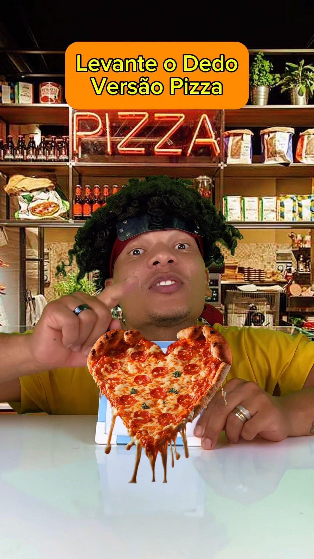 LEVANTE O DEDO VERSÃO SABORES DE PIZZA #shorts  #bielgen