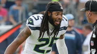 Titans and Seahawks scuffle after Richard Sherman flagged for late hit on Marcus Mariota