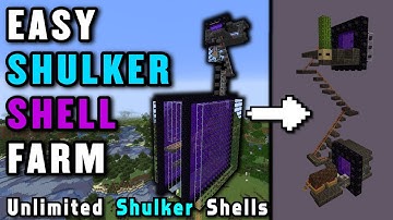 Minecraft Shulker Shell Farm | Easy, Unlimited, AUTO REFILL - 1.18/1.17+