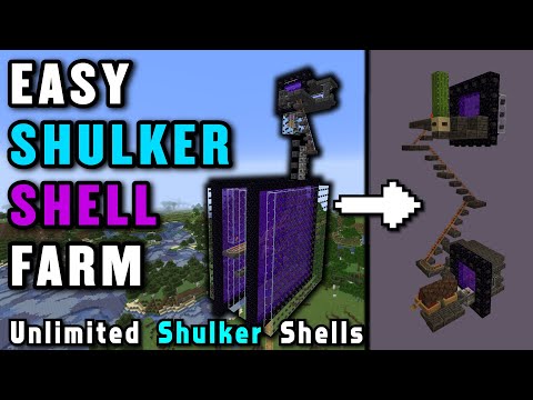 Minecraft Shulker Shell Farm | Easy, Unlimited, AUTO REFILL - 1.18/1.17+