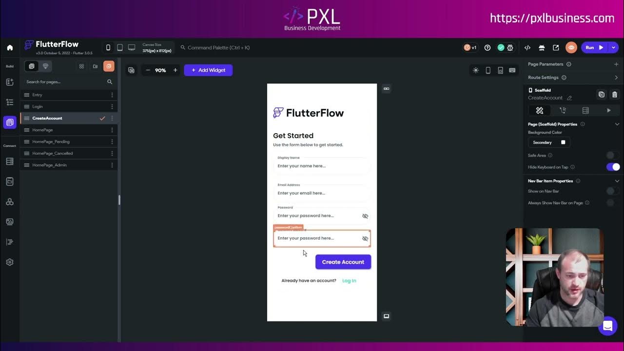 FlutterFlow App Build - Basic Membership App - Page Walkthrough - YouTube