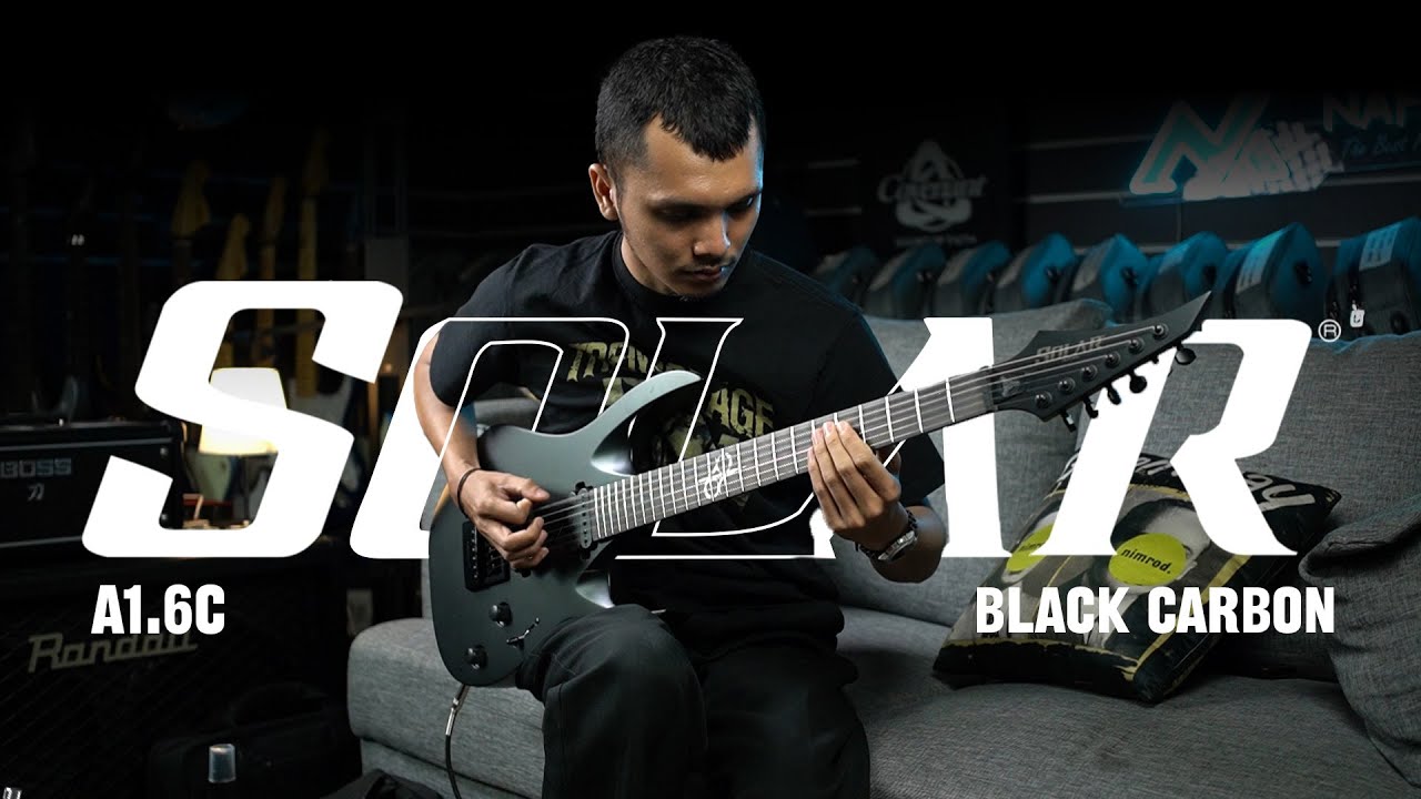 Solar A1.6C in Carbon Black Matte – nafiriguitar.com