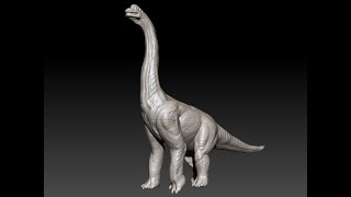 30 Minutes Zbrush Sculpting 158 Brachiosaurus