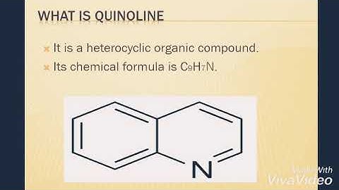 Introduction of quinoline its properties and synthesis and also its application