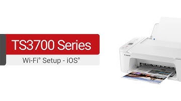 Canon TS3720/TS3722 Wireless Setup - iOS