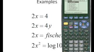 Simultaneous Equation solving with the TI89