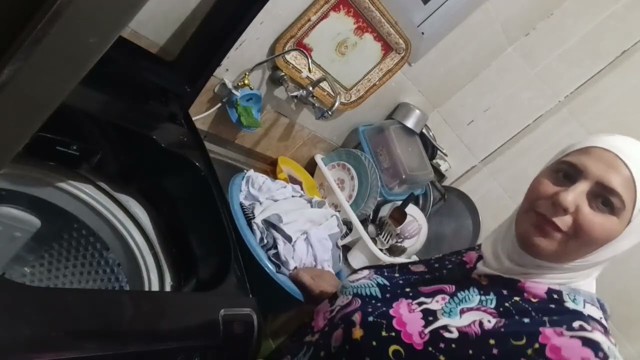 روتيني اليومي مع الغسيل