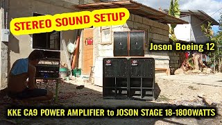 Paano Mag Setup ng Soundsystem 'STEREO SETUP BASS and MIDHIGH' / KKE CA9 TEST JOSON SATURN AMPLIFIER