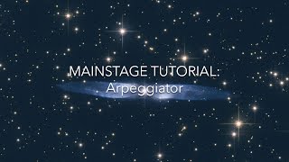 Mainstage Arpeggiator