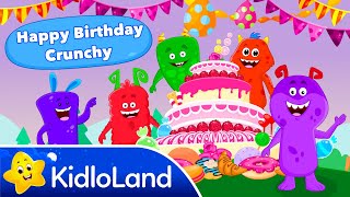 Crunchy's Birthday Party | Kids Shows | Funny Cartoon for Kids | KidloLand Chomping Monsters