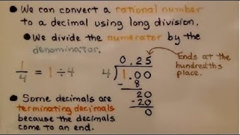 7th Grade Math 3.1b, Writing Rational Numbers as Decimals, Long Division
