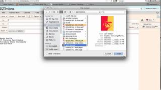Adding/Viewing Attachments in Zimbra 8