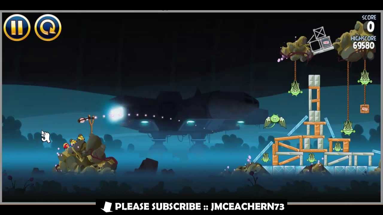 Angry Birds Star Wars :: Hoth Level 3-28 :: Three Stars, High Score
