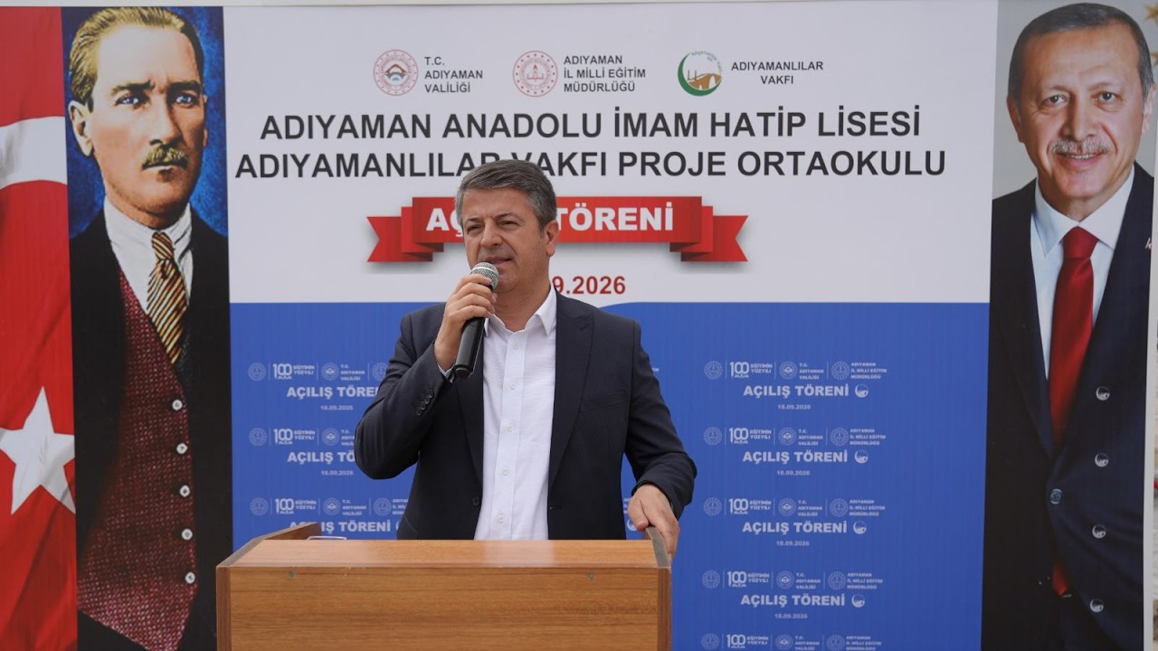 Adıyamanlılar Vakfı İmam Hatip Proje Ortaokulu törenle açıldı