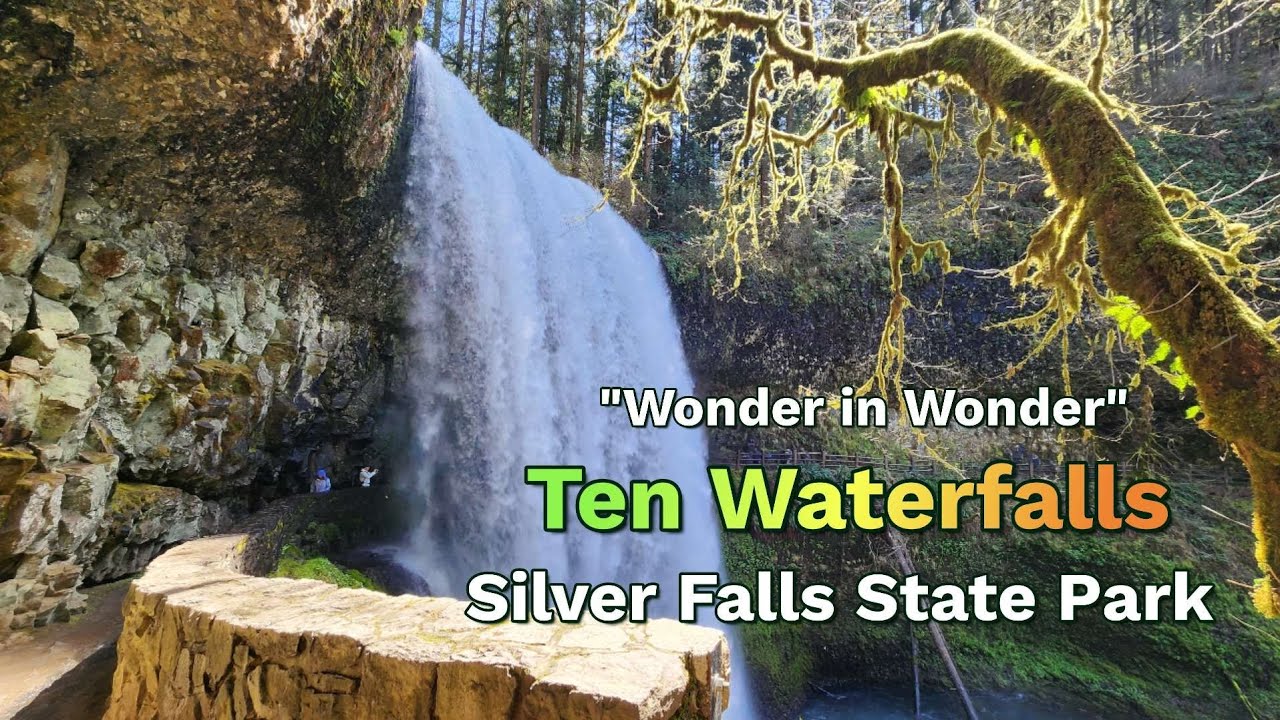 Wonder in Wonder Ten Falls in the Silver Falls State Park in Oregon