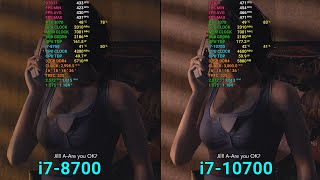 i7-8700 (no K) vs i7-10700 (no K) - 13 GAMES+Cinebench [RTX 3070 - 1080p Low]