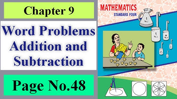 Word Problems Addition and Subtraction Class 4 Page No.48