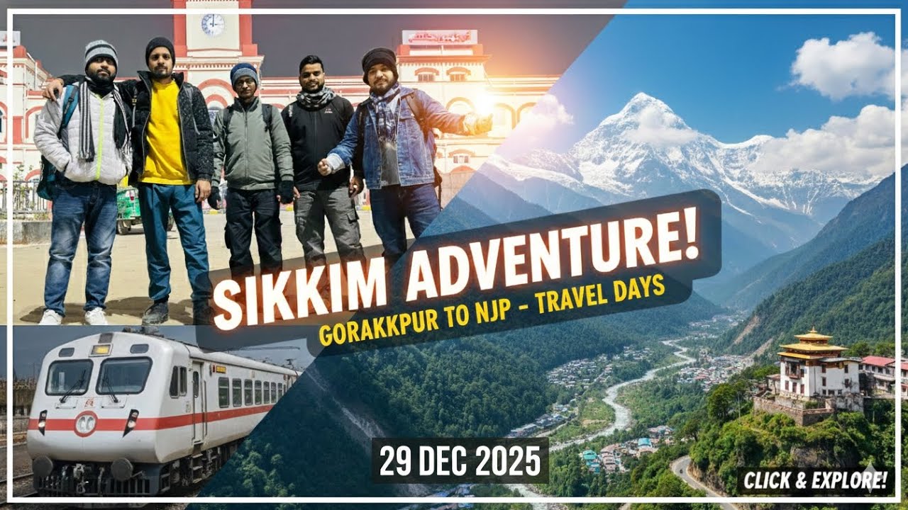 24 Hours to the Mountains! 🏔️ Gorakhpur to NJP Travel Vlog (Sikkim Day 1)