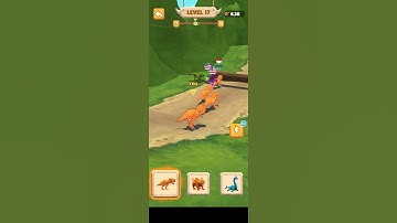 Dinosaur Shifting Run Level 017 Funny Race Gameplay Walkthrough #dinosaurshiftingrun  #shorts