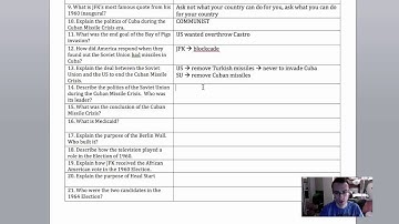 Unit 8 Study Guide Video