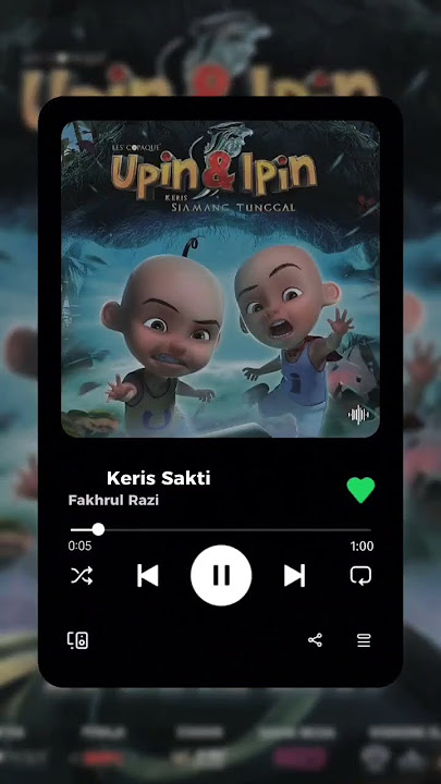 Lagu Upin Ipin - Keris sakti siamang tunggal #upinipin #kerissakti#shortvideo