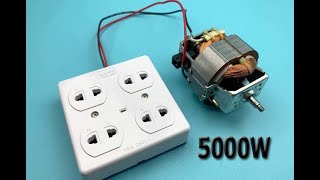 New/Easy 220V Generator Project: How to Make a Simple Generator in Your Home