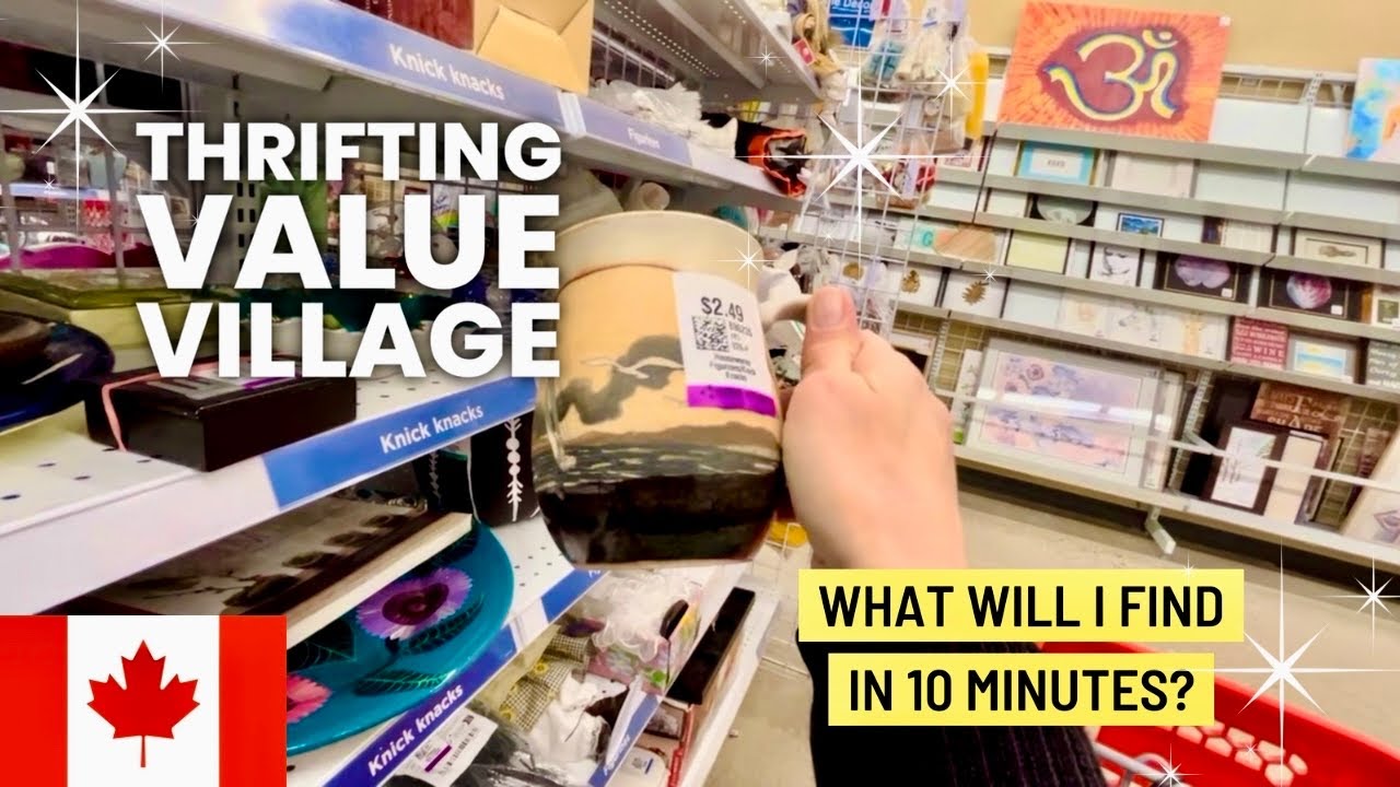 Thrifting Value Village In Canada | What Will I Find In 10 Minutes? 🇨🇦
