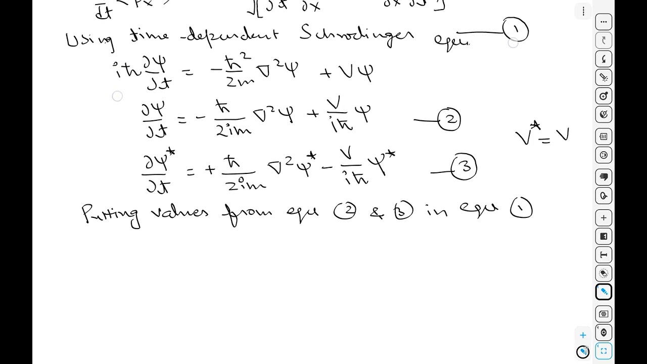 Ehrenfest theorem part 2/ B.Sc /M.sc. physics 