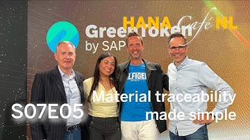 HANA Café NL (21) - Material traceability made simple, GreenToken by SAP