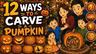 12 Pumpkin Carving Techniques | Easy to Advanced Creative Ideas 🎃 Expert Pumpkin Decorating Tips And Tricks Inside