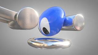 Cute Bouncy Ball with Eyes ❤️Softbody Simulation 55