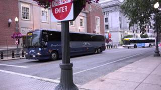 GREYHOUND BUS LINES PREVOST BUS 86183 IN PROVIDENCE RI