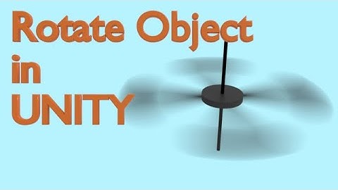 How to rotate an object in unity(Beginners)