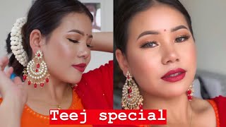 Teej makeup 2019 | simple and easy festival makeup | Mamta
