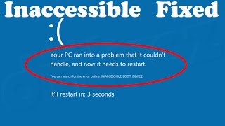 Video is about how to fix inaccessible boot device error windows 10 /
inaccessible_boot_device-how bo...
